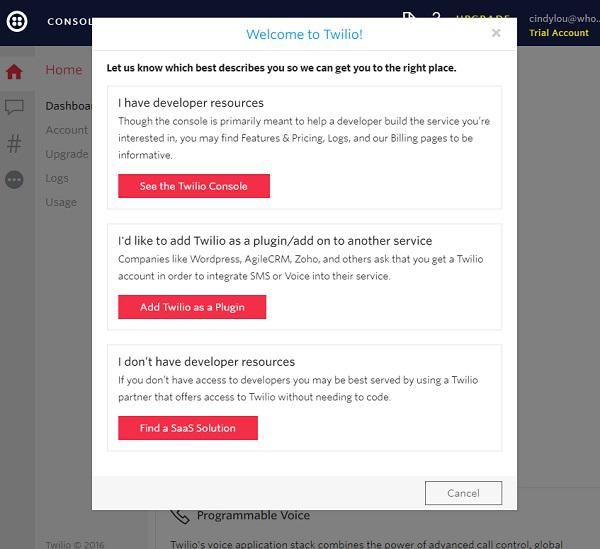 API платформа Twilio
